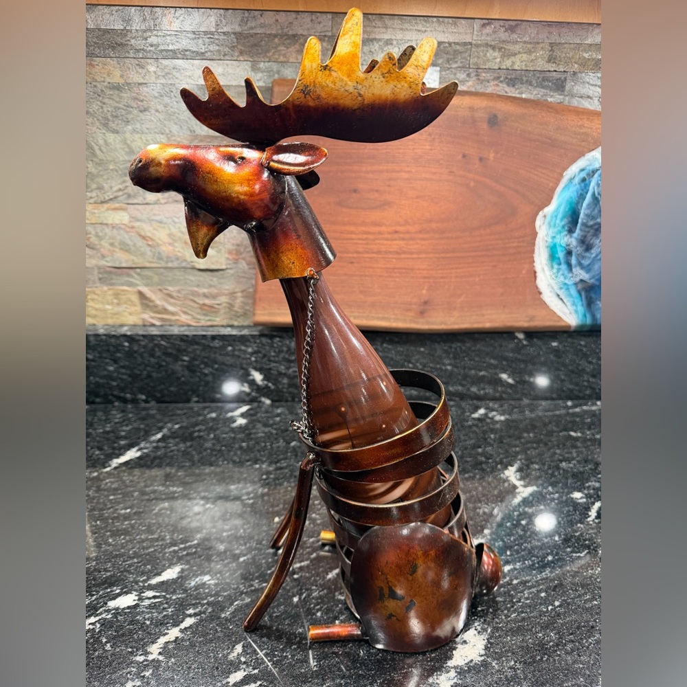 Moose Wine Bottle Holder